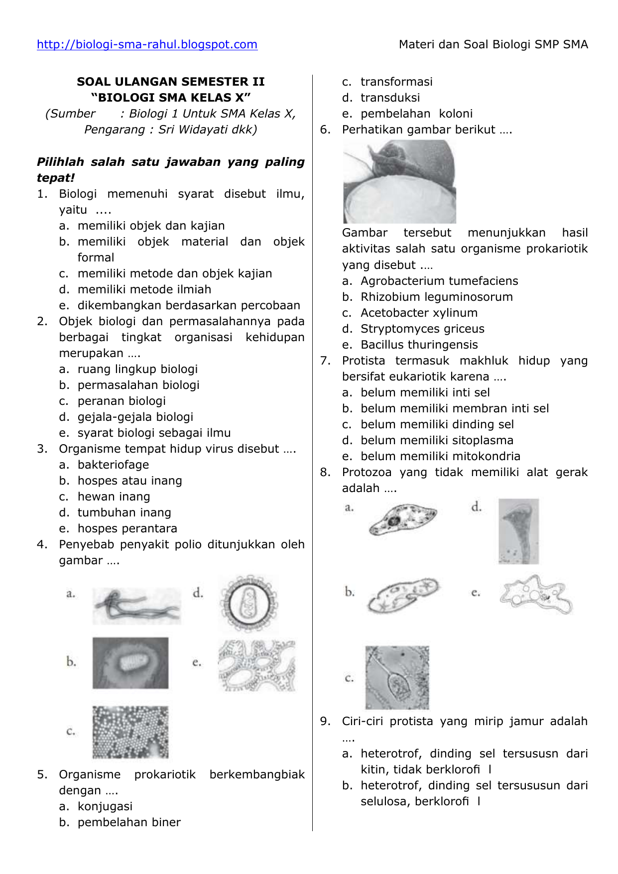 Soal Biologi Kelas 10 Semester 2 Tentang Animalia - Jurnal Download