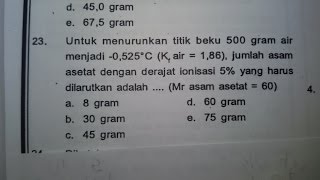 Yuk Mojok!: Contoh Soal Kimia Kelas 11 Semester 2