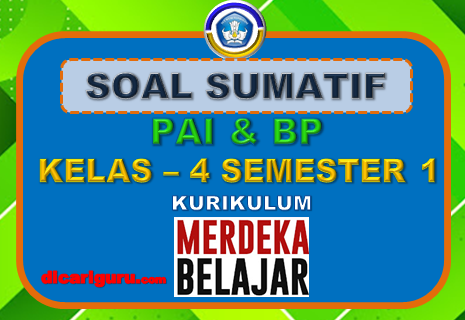 Soal Sumatif PAI Kelas 4 Semester 1 - dicariguru.com