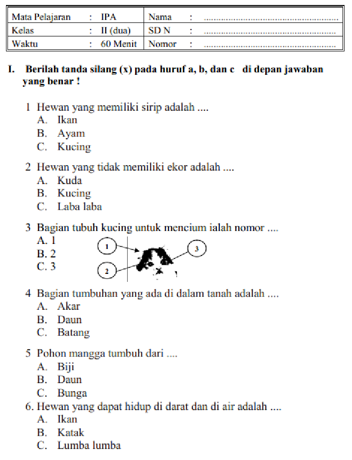 Soal Hots Ipa Kelas 1 - Riset