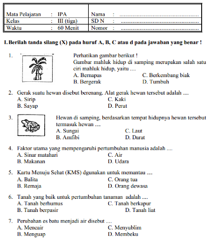 Pelajaran Ipa Kelas 3 Sd Semester 2