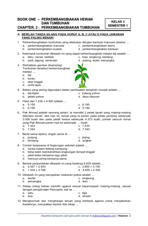 Soal Ipa Kelas 6 Tema 1 Soal Tematik Kelas 6 Tema 1 Mapel Ipa - Mobile