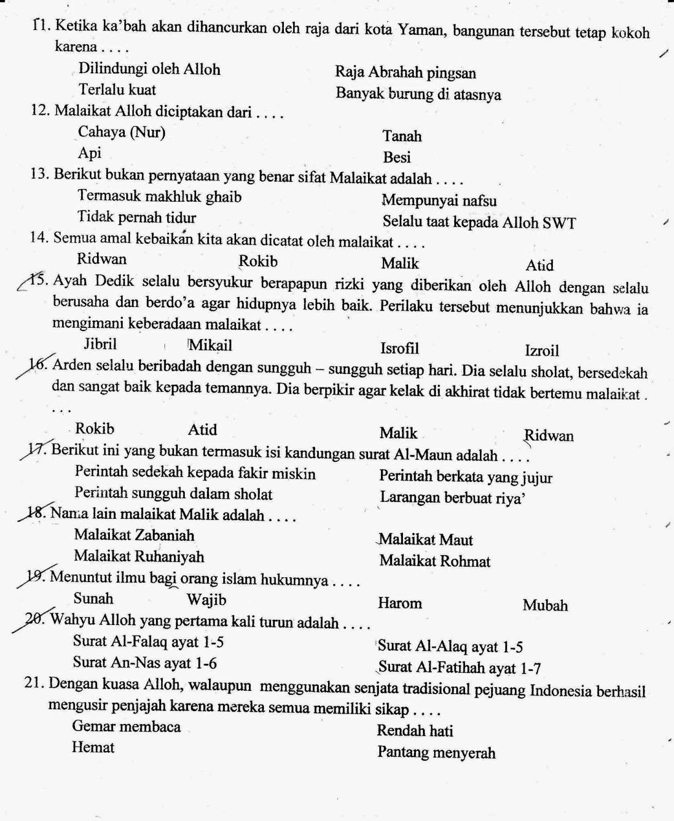 Soal Ulangan Agama Kristen Kelas 8 – Beinyu.com