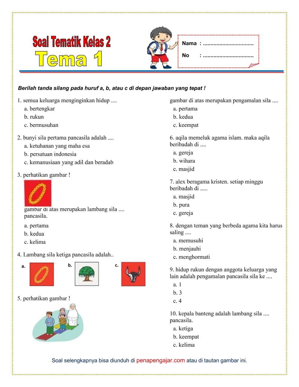 Soal Agama Anak Sd - Materi Soal