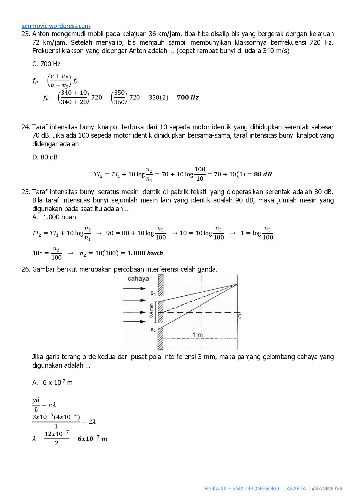 Contoh Soal Pts Fisika Kelas 11 Semester 1 Lengkap