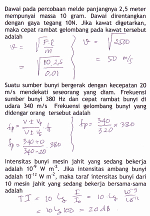 Contoh Soal Fisika Kelas 11 / Contoh Penyelesaian Soal Fisika Kelas 11