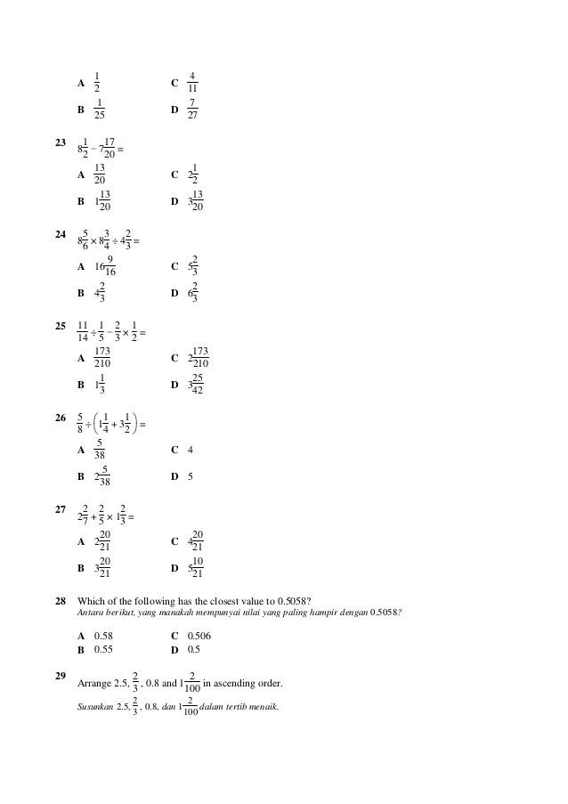 Soalan Algebra Tingkatan 1 - Ahmad Marogi