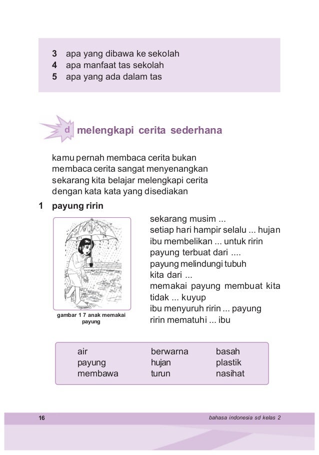 Kumpulan Soal Bahasa Indonesia Kelas 5 Ktsp Semester 2